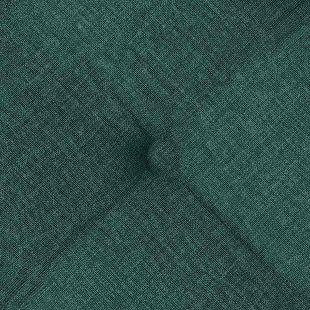 Cuscini per Seduta 4 pz Tessuto Verde Scuro 40 x 40 x 6 cm