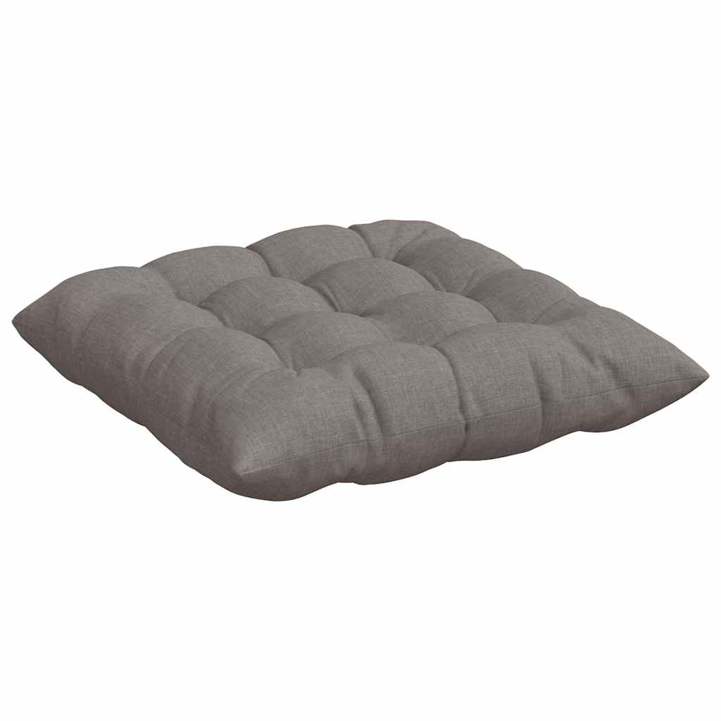 Cuscini per Seduta 4 pz Tessuto Tortora 40 x 40 x 6 cm