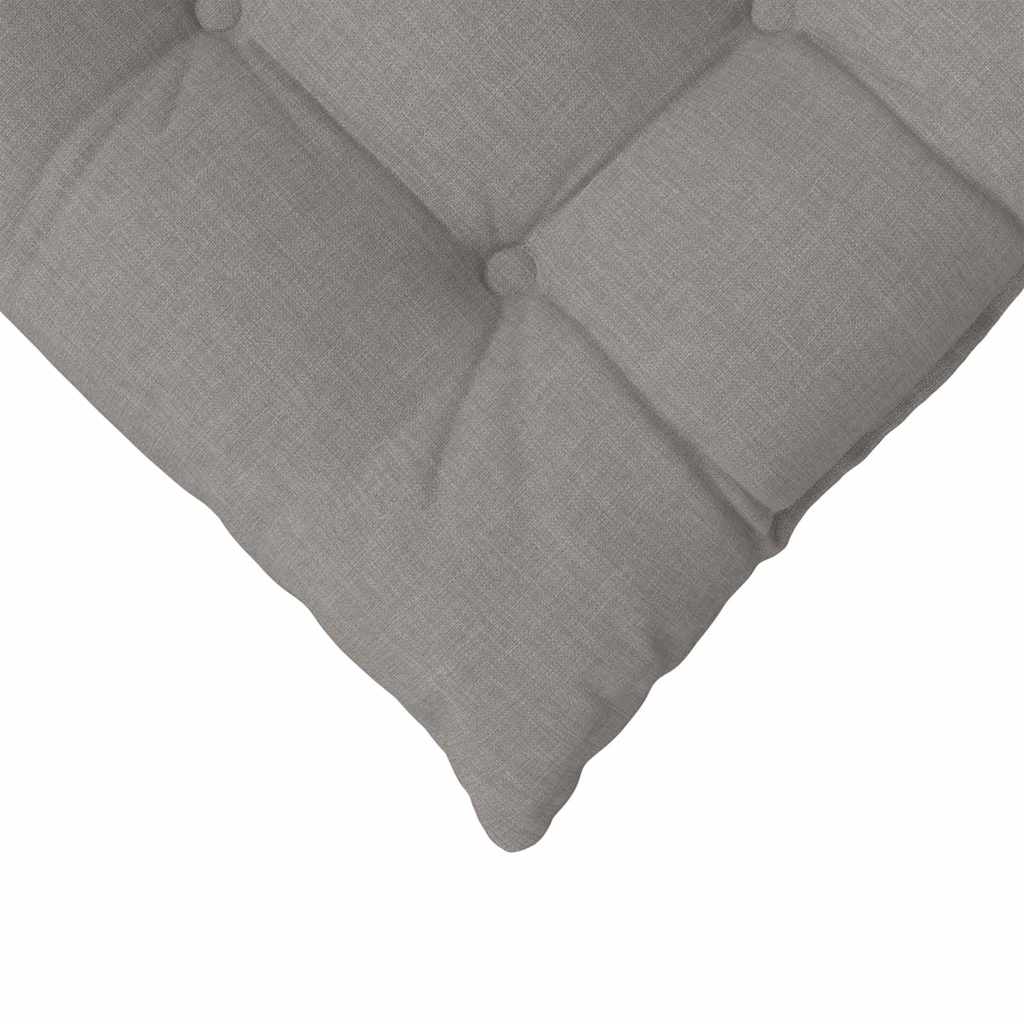 Cuscini per Seduta 4 pz Tessuto Tortora 40 x 40 x 6 cm