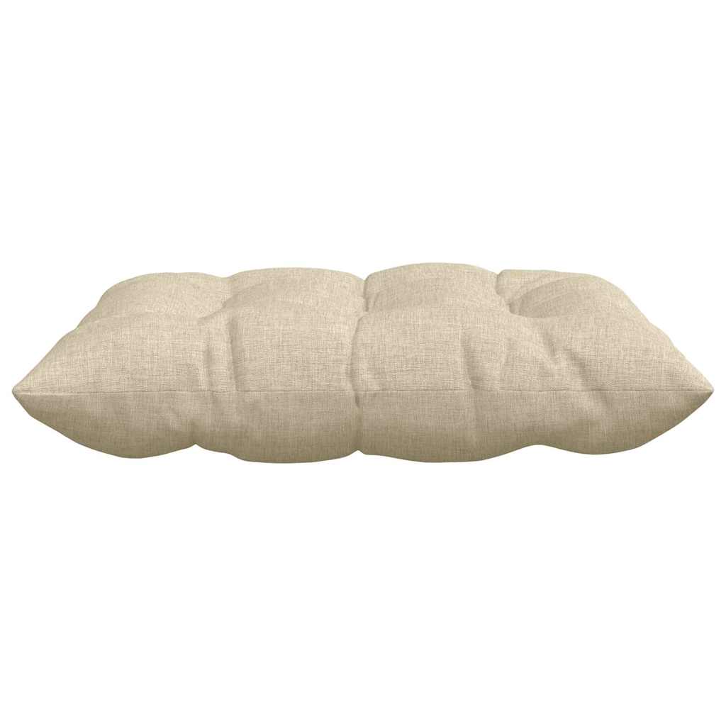 Cuscini per Seduta 4 pz Tessuto Crema 40 x 40 x 6 cm