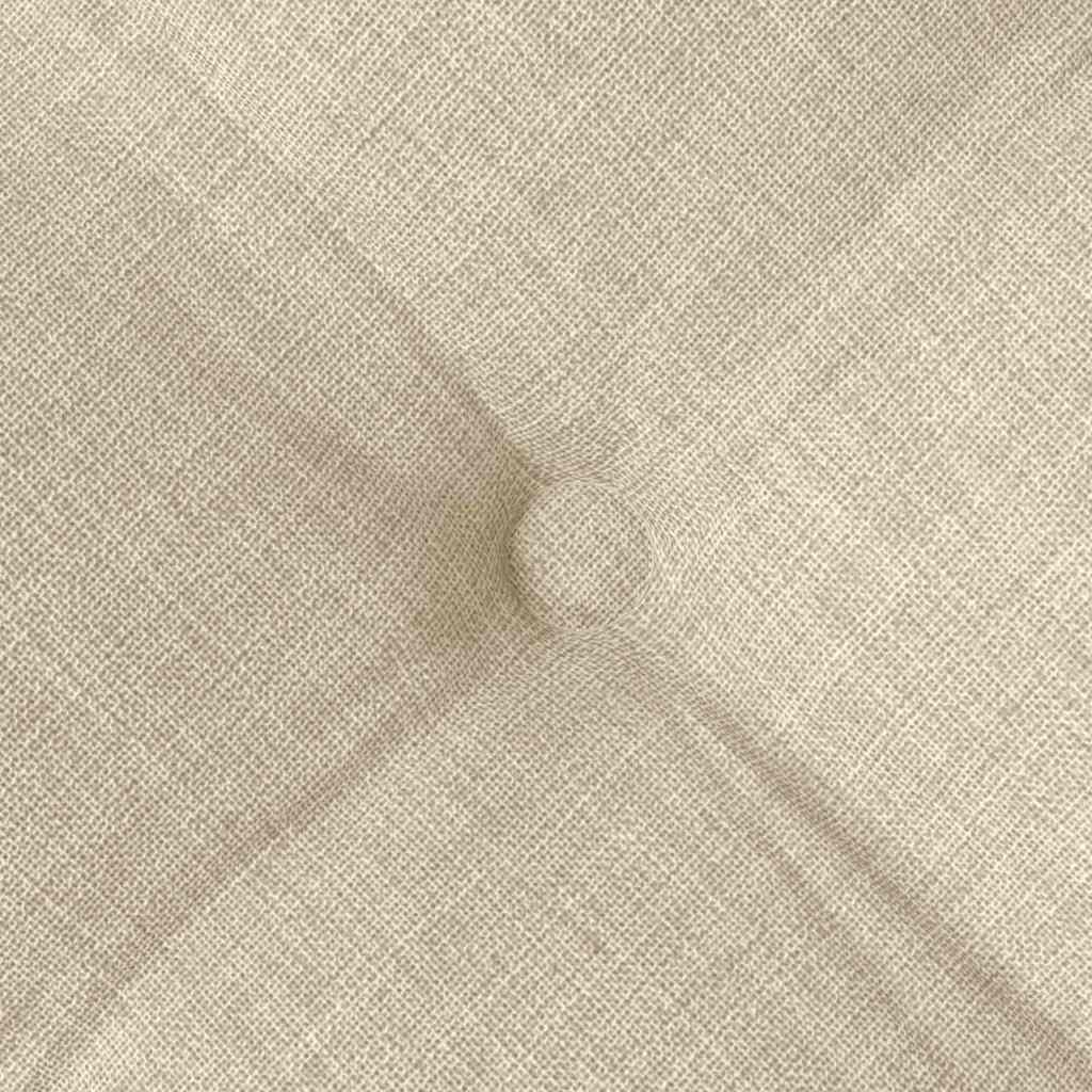 Cuscini per Seduta 4 pz Tessuto Crema 40 x 40 x 6 cm
