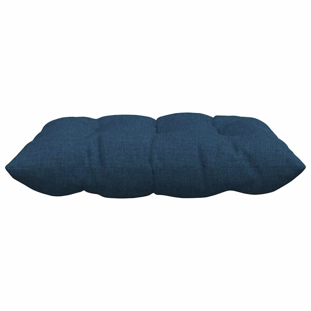 Cuscini per Seduta 4 pz Tessuto Blu 40 x 40 x 6 cm