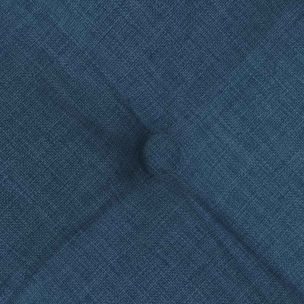 Cuscini per Seduta 4 pz Tessuto Blu 40 x 40 x 6 cm