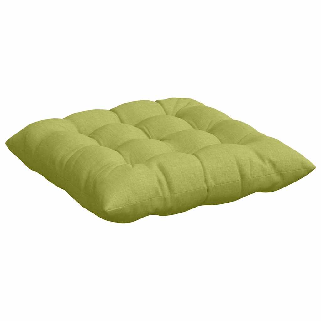 Cuscini per Seduta 4 pz Tessuto Verde chiaro 40 x 40 x 6 cm