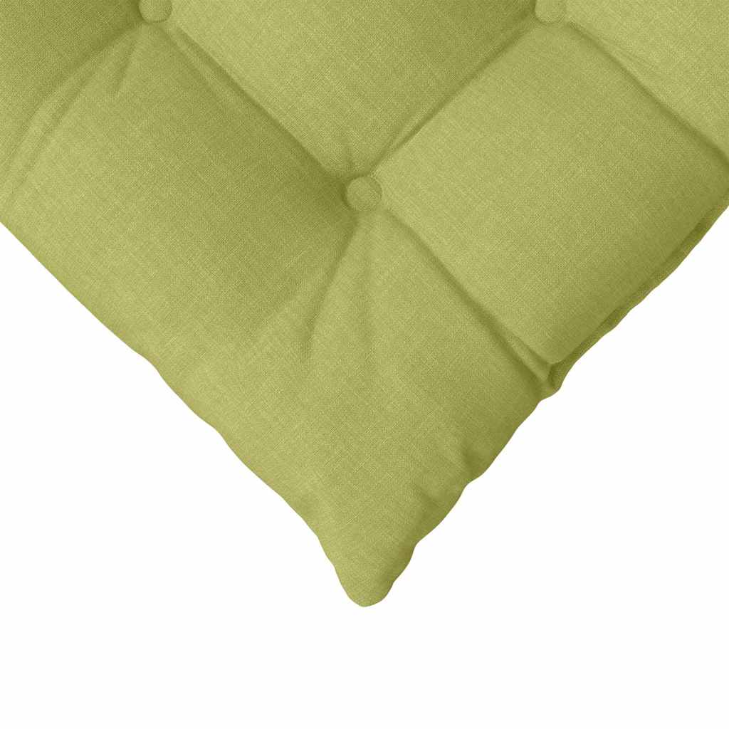 Cuscini per Seduta 4 pz Tessuto Verde chiaro 40 x 40 x 6 cm