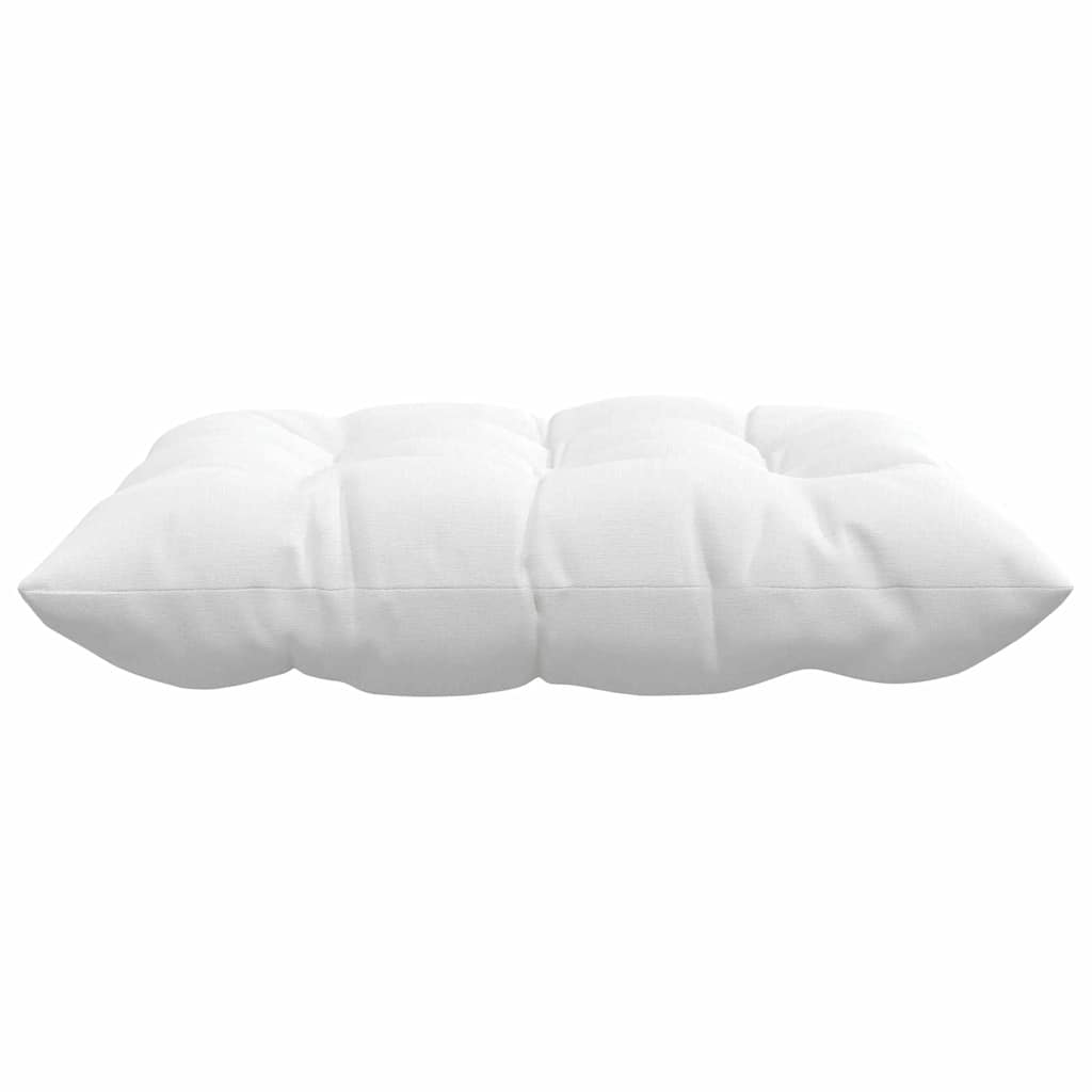 Cuscini per Seduta 4 pz Tessuto Bianco 40 x 40 x 6 cm