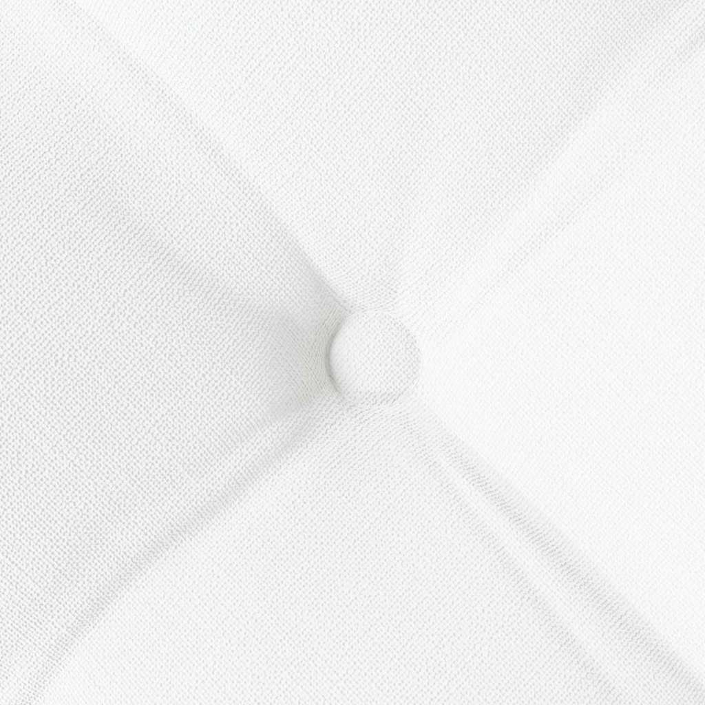 Cuscini per Seduta 4 pz Tessuto Bianco 40 x 40 x 6 cm