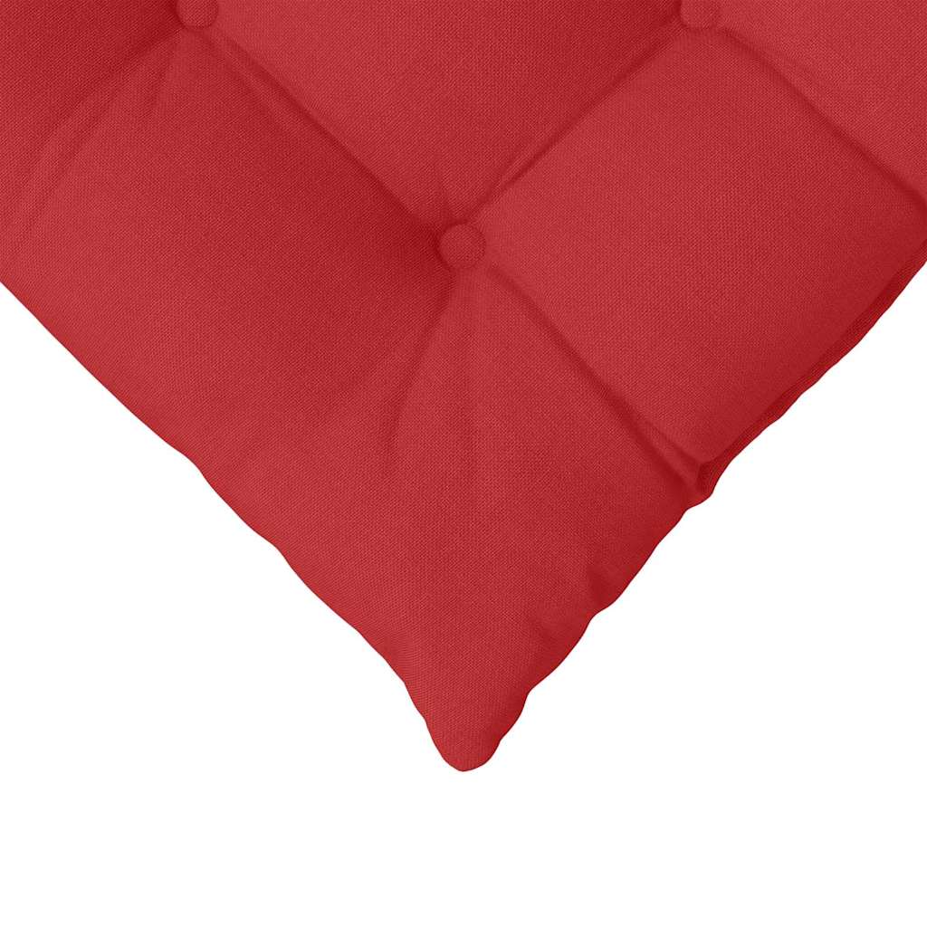 Cuscini per Seduta 4 pz Tessuto Rosso 40 x 40 x 6 cm