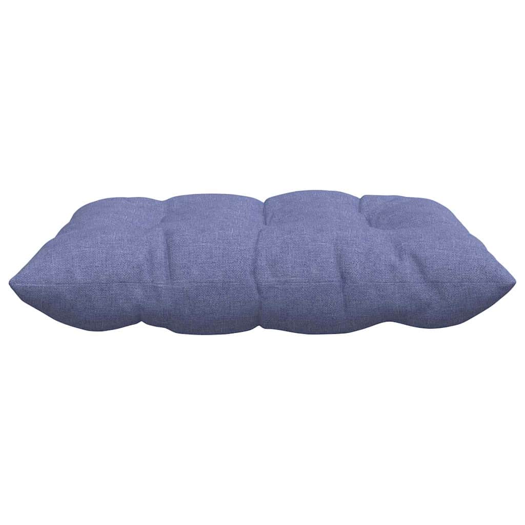 Cuscini per Seduta 4 pz Tessuto Blu jeans 40 x 40 x 6 cm