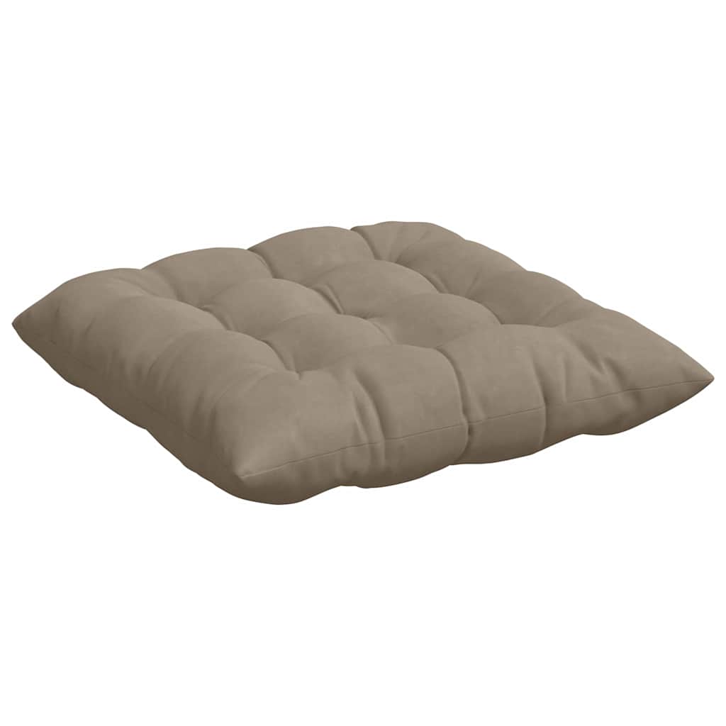 Cuscini per Seduta 4 pz Microfibra Tortora 40 x 40 x 6 cm