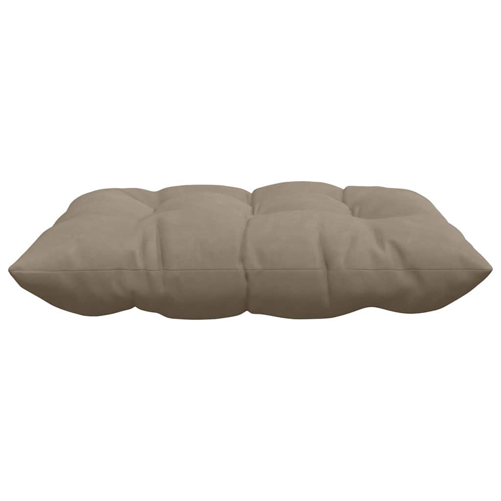 Cuscini per Seduta 4 pz Microfibra Tortora 40 x 40 x 6 cm