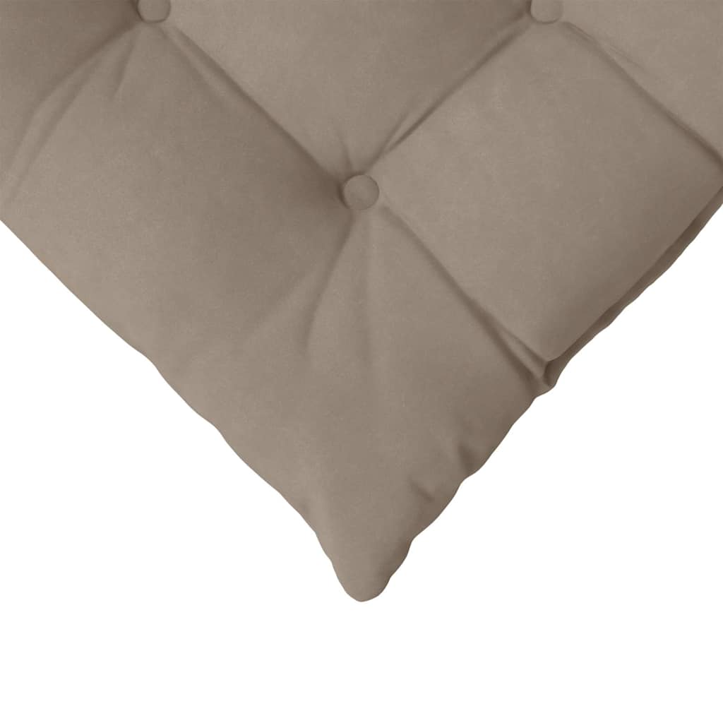 Cuscini per Seduta 4 pz Microfibra Tortora 40 x 40 x 6 cm