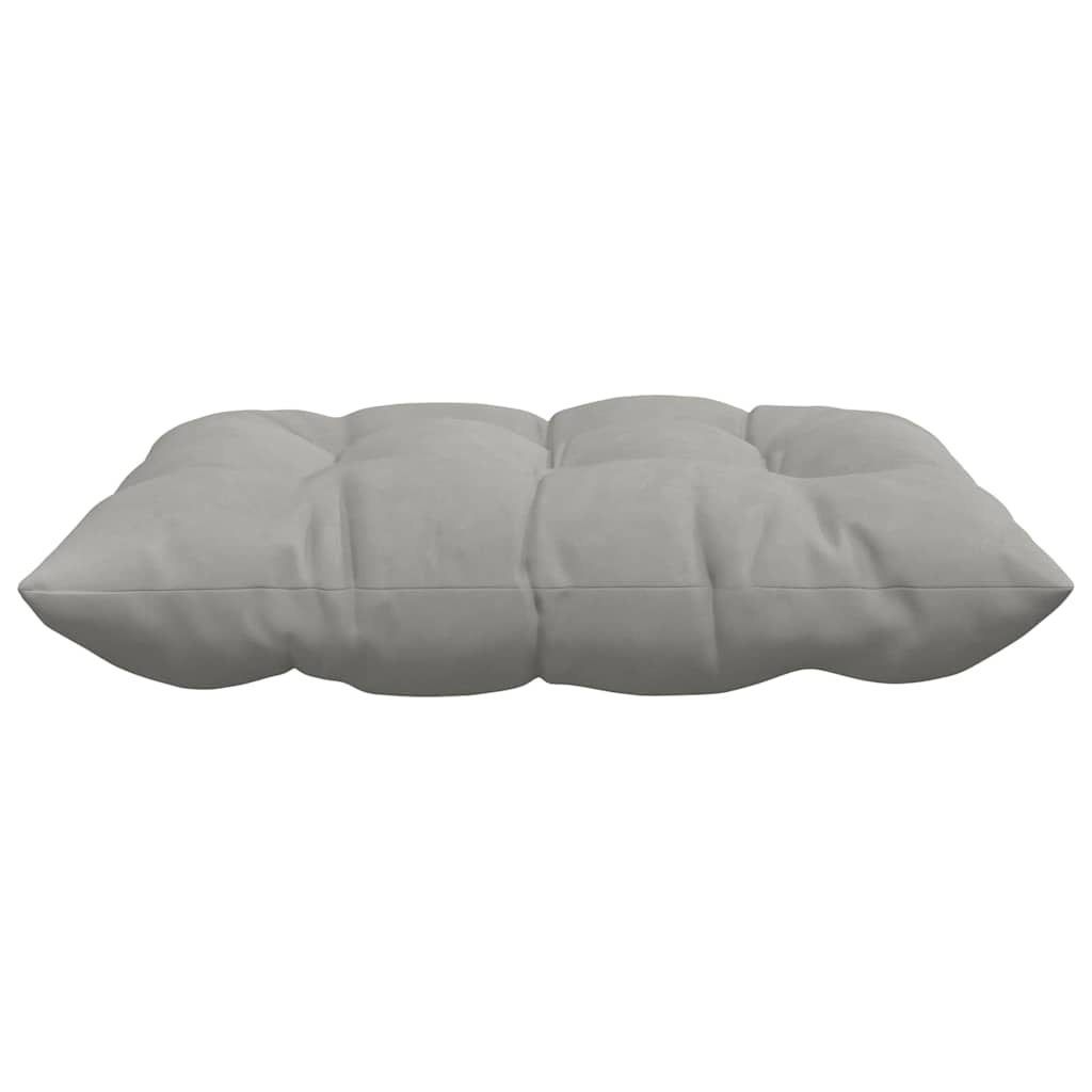 Cuscini per Seduta 4 pz Microfibra Grigio Chiaro 40 x 40 x 6 cm