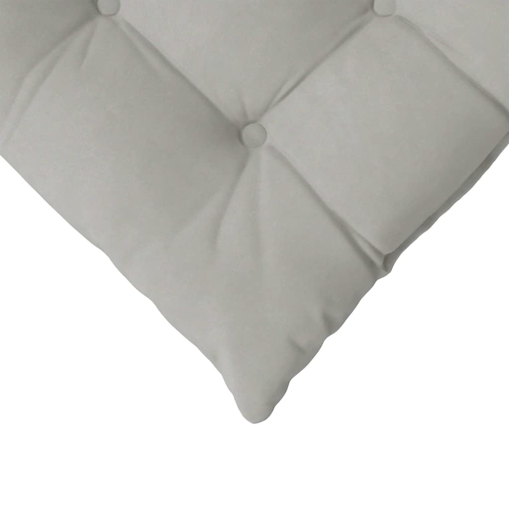 Cuscini per Seduta 4 pz Microfibra Grigio Chiaro 40 x 40 x 6 cm