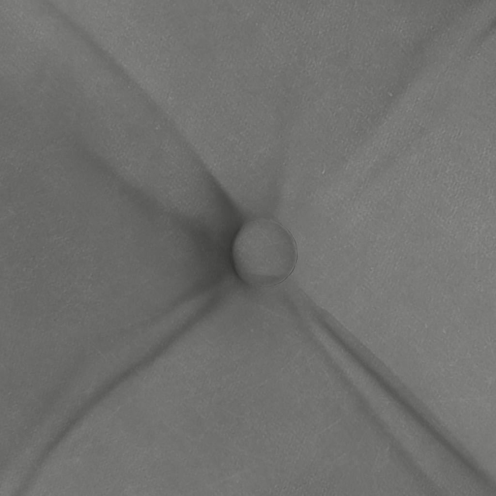 Cuscini per Seduta 4 pz Microfibra Grigio Scuro 40 x 40 x 6 cm