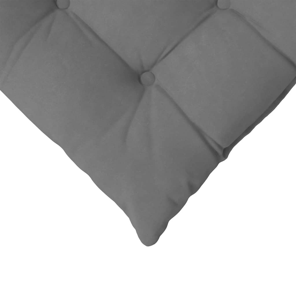 Cuscini per Seduta 4 pz Microfibra Grigio Scuro 40 x 40 x 6 cm