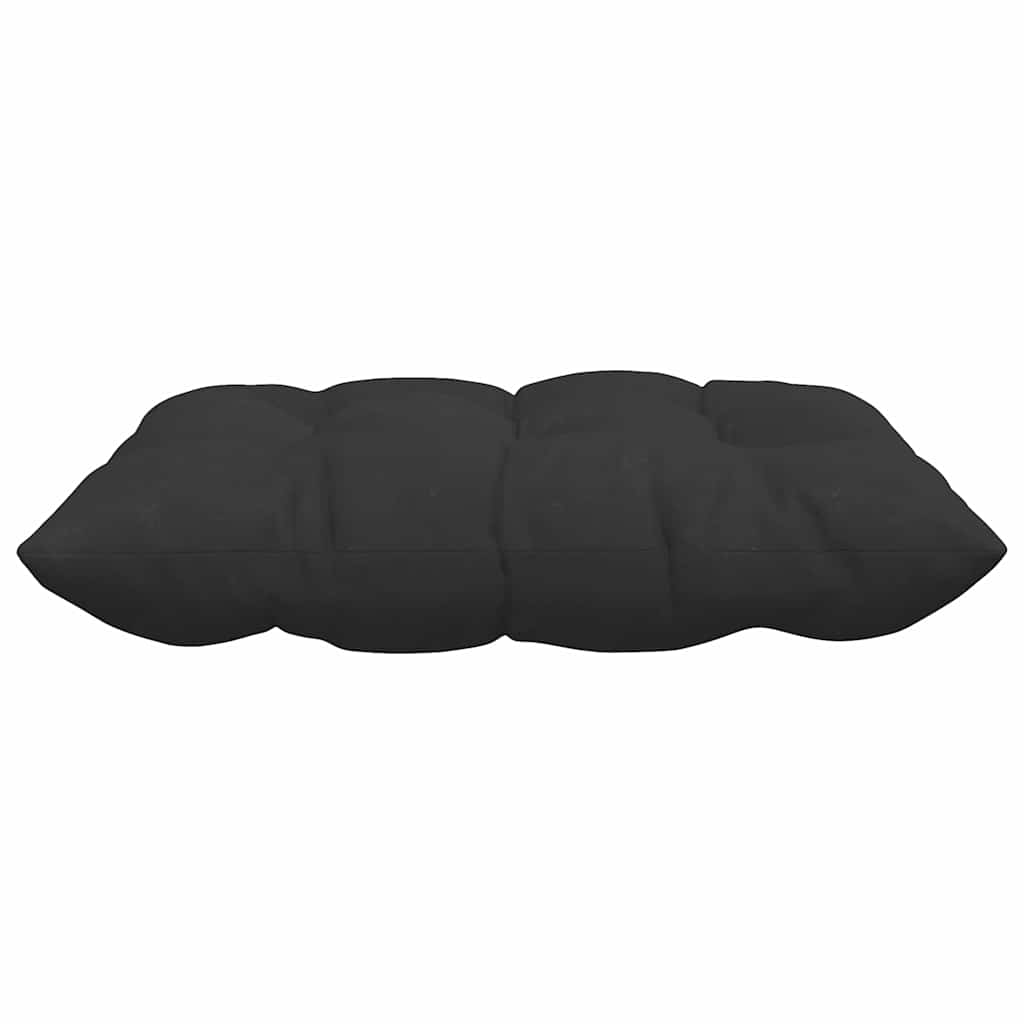Cuscini per Seduta 4 pz Microfibra Nero 40 x 40 x 6 cm