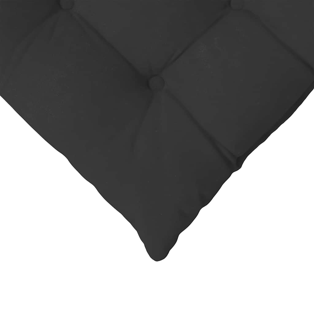 Cuscini per Seduta 4 pz Microfibra Nero 40 x 40 x 6 cm