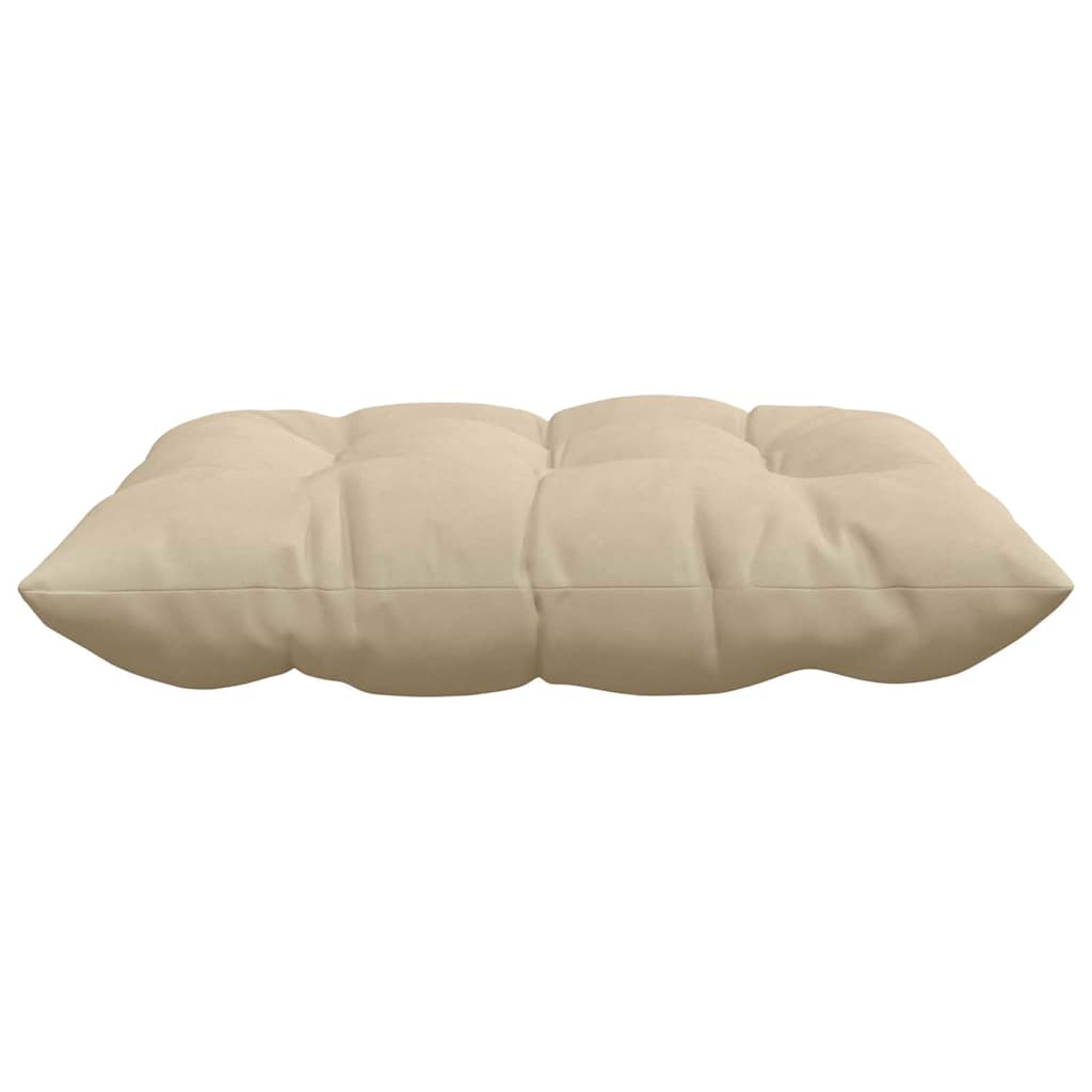 Cuscini per Seduta 4 pz Microfibra Crema 40 x 40 x 6 cm
