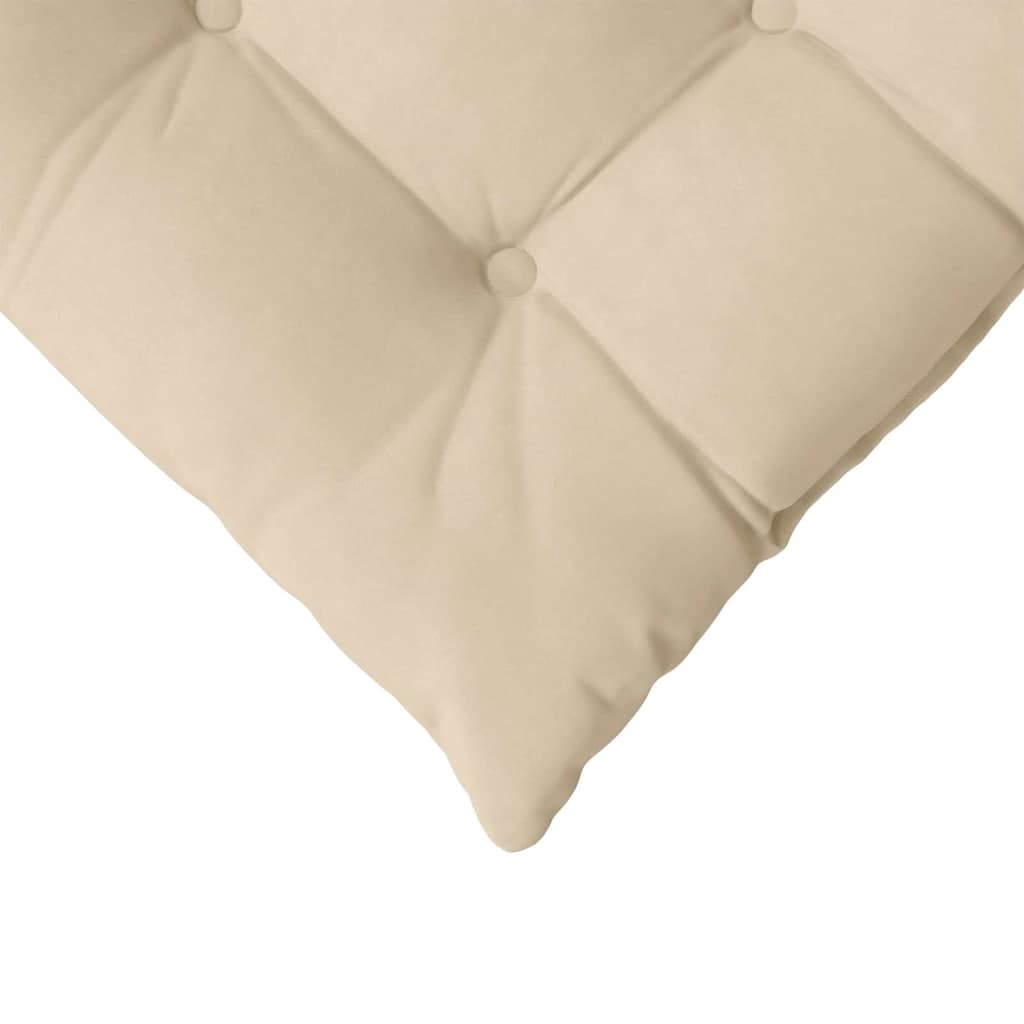 Cuscini per Seduta 4 pz Microfibra Crema 40 x 40 x 6 cm
