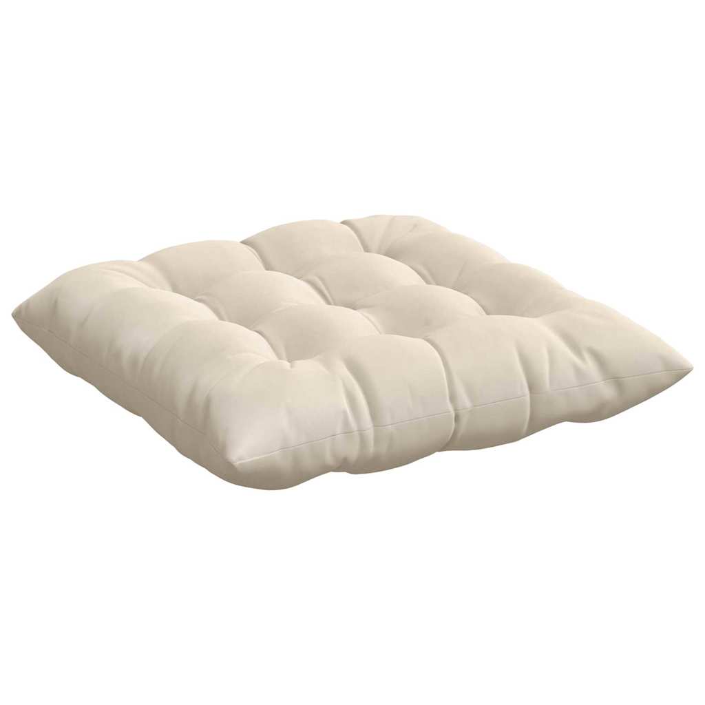 Cuscini per Seduta 4 pz Microfibra Beige 40 x 40 x 6 cm
