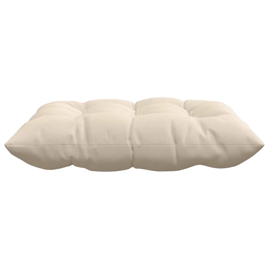Cuscini per Seduta 4 pz Microfibra Beige 40 x 40 x 6 cm