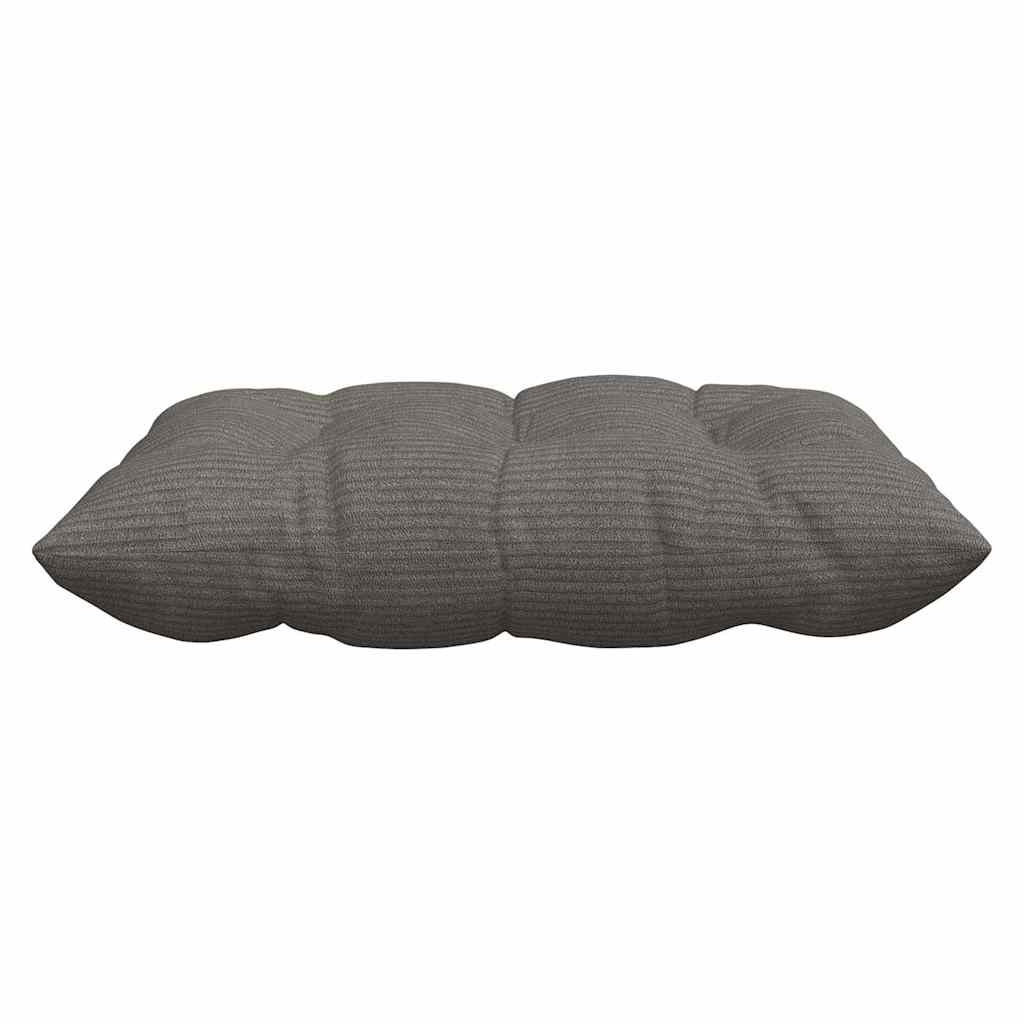 Cuscini per Seduta 4 pz Tessuto in Cords Grigio Chiaro