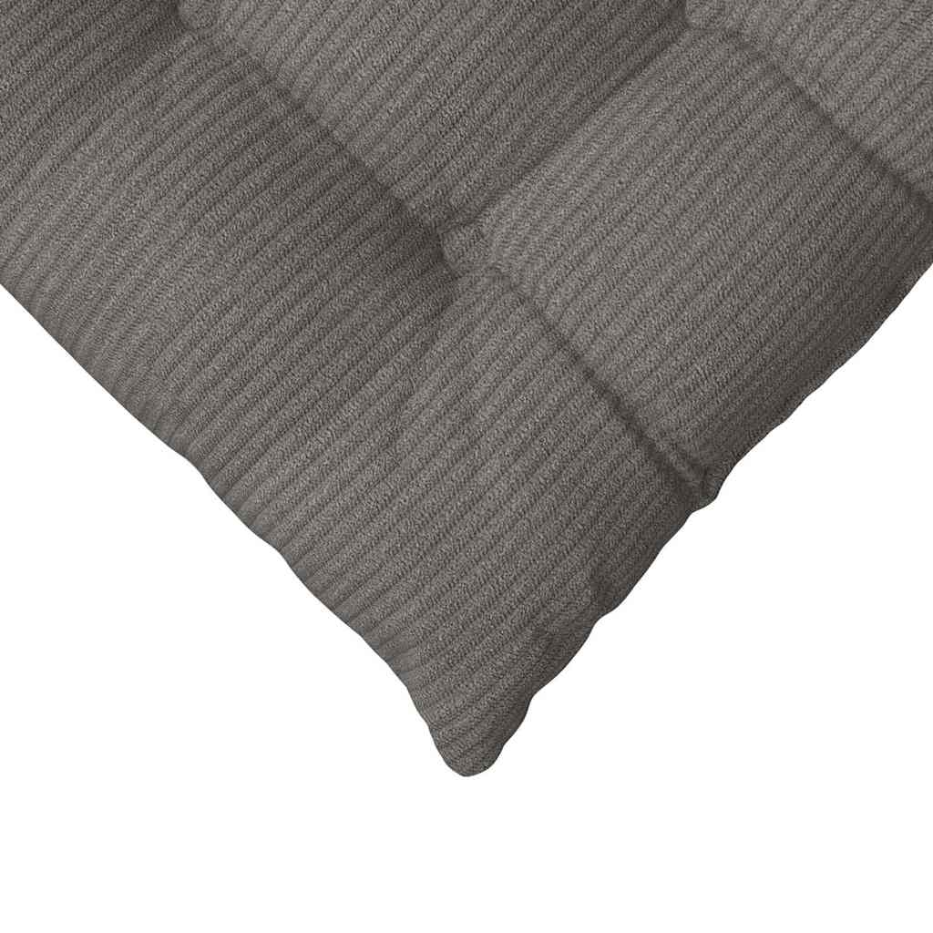 Cuscini per Seduta 4 pz Tessuto in Cords Grigio Chiaro