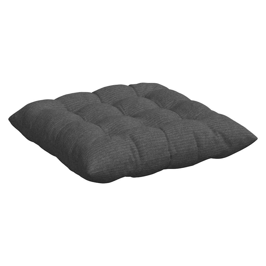 Cuscini per Seduta 4 pz Tessuto in Cords Grigio Scuro