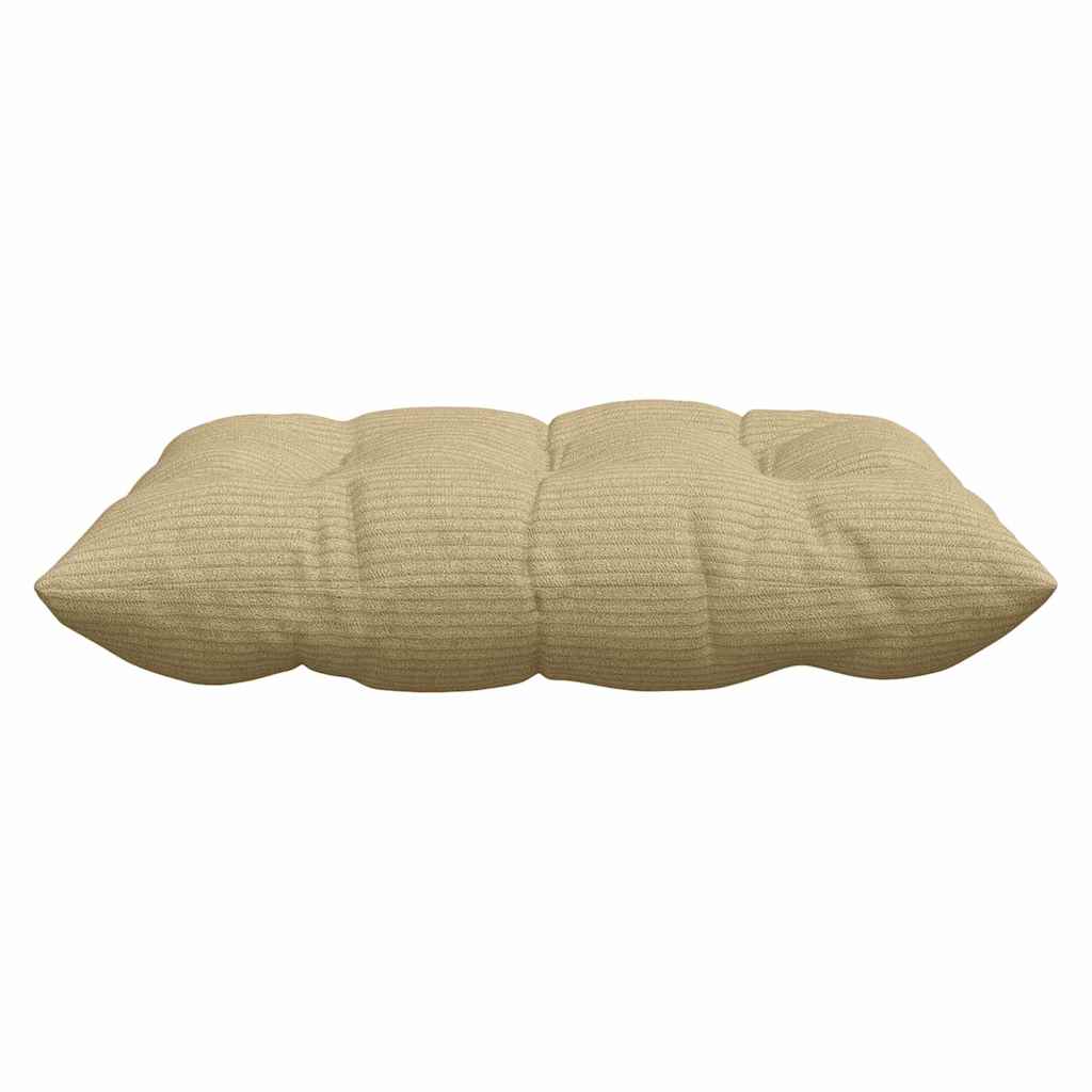 Cuscini per Seduta 4 pz Tessuto in Cords Grigio Verde