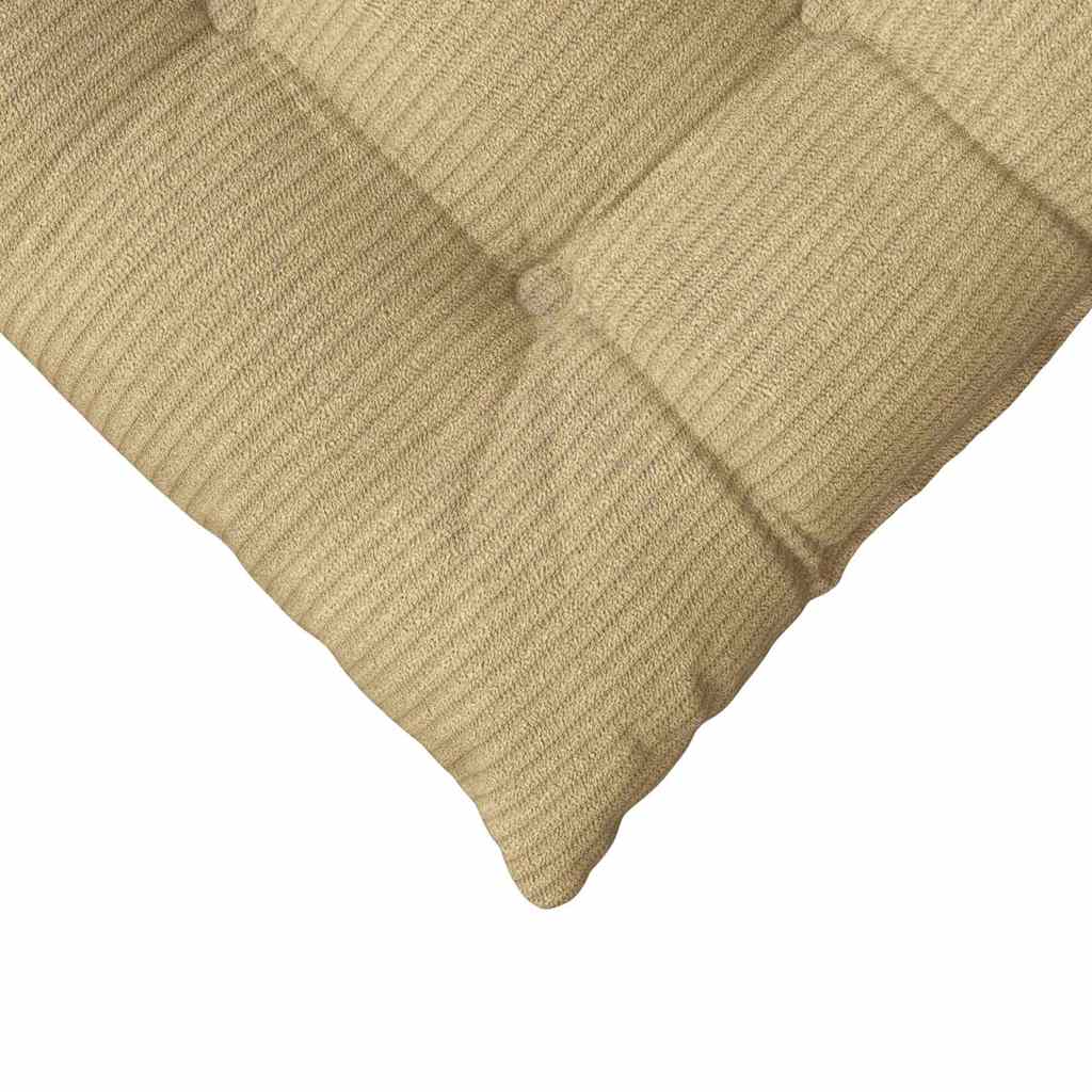 Cuscini per Seduta 4 pz Tessuto in Cords Grigio Verde