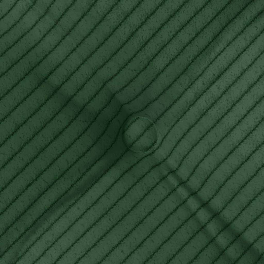 Cuscini per Seduta 4 pz Tessuto in Cords Verde Scuro