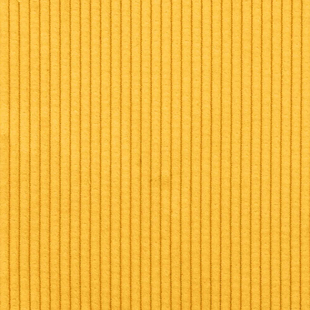 Cuscini per Seduta 4 pz Tessuto in Cords Giallo Chiaro