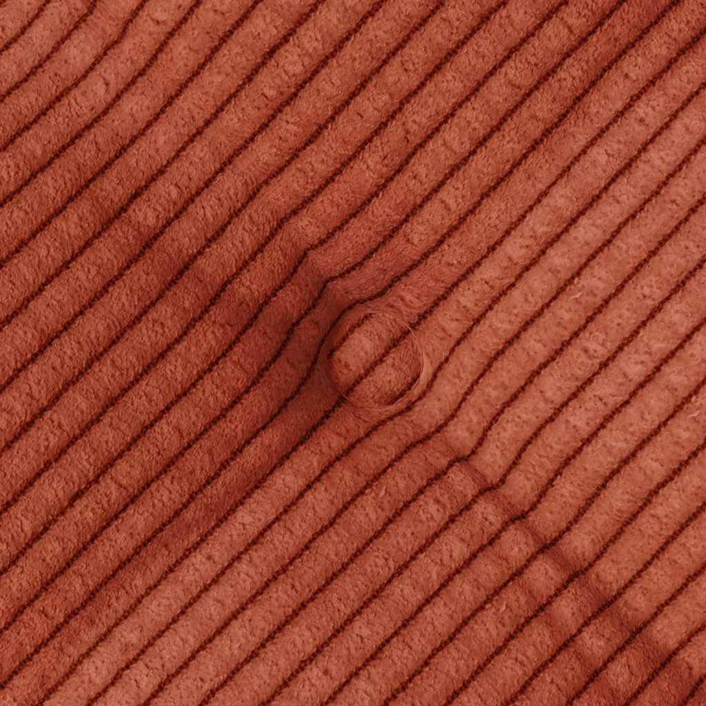 Cuscini per Seduta 4 pz Tessuto in Cords Rosso Arancio