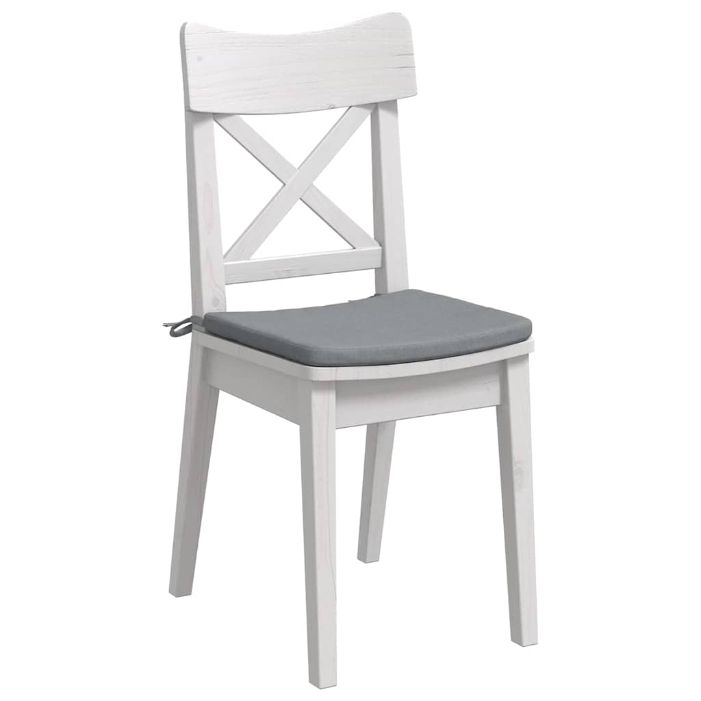 Cuscini per Seduta 4 pz Tessuto Grigio chiaro 40 x 40 x 3 cm
