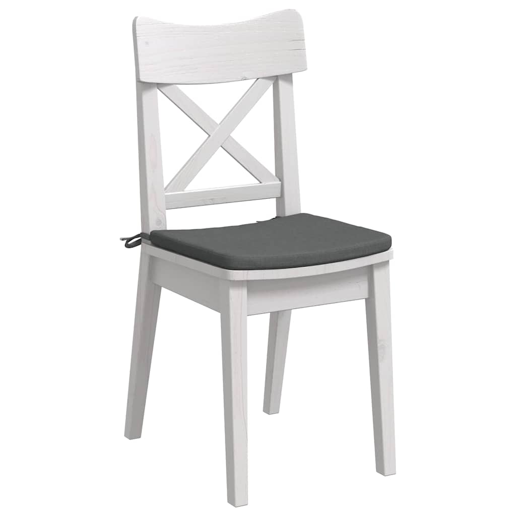 Cuscini per Seduta 4 pz Tessuto Grigio scuro 40 x 40 x 3 cm