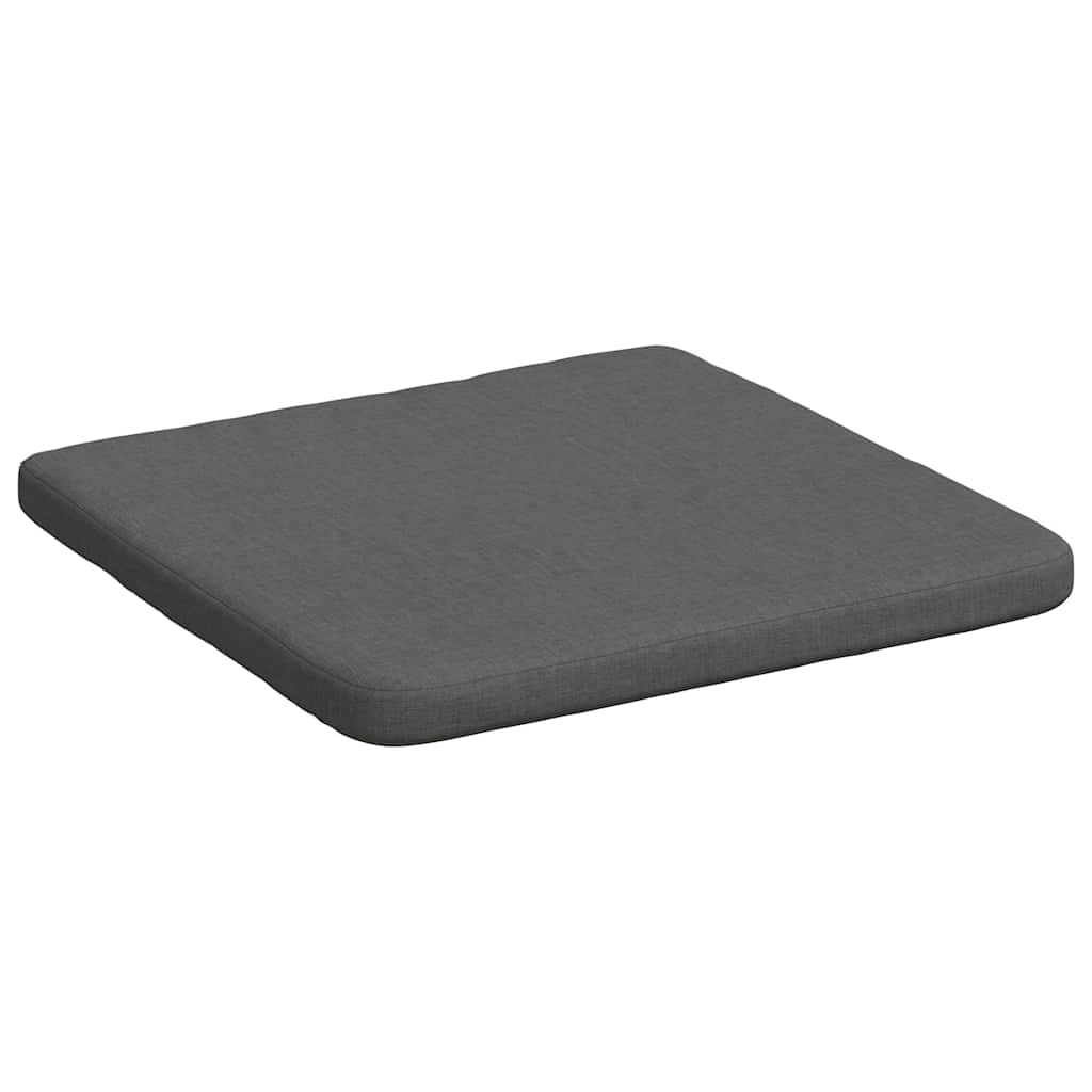 Cuscini per Seduta 4 pz Tessuto Grigio scuro 40 x 40 x 3 cm
