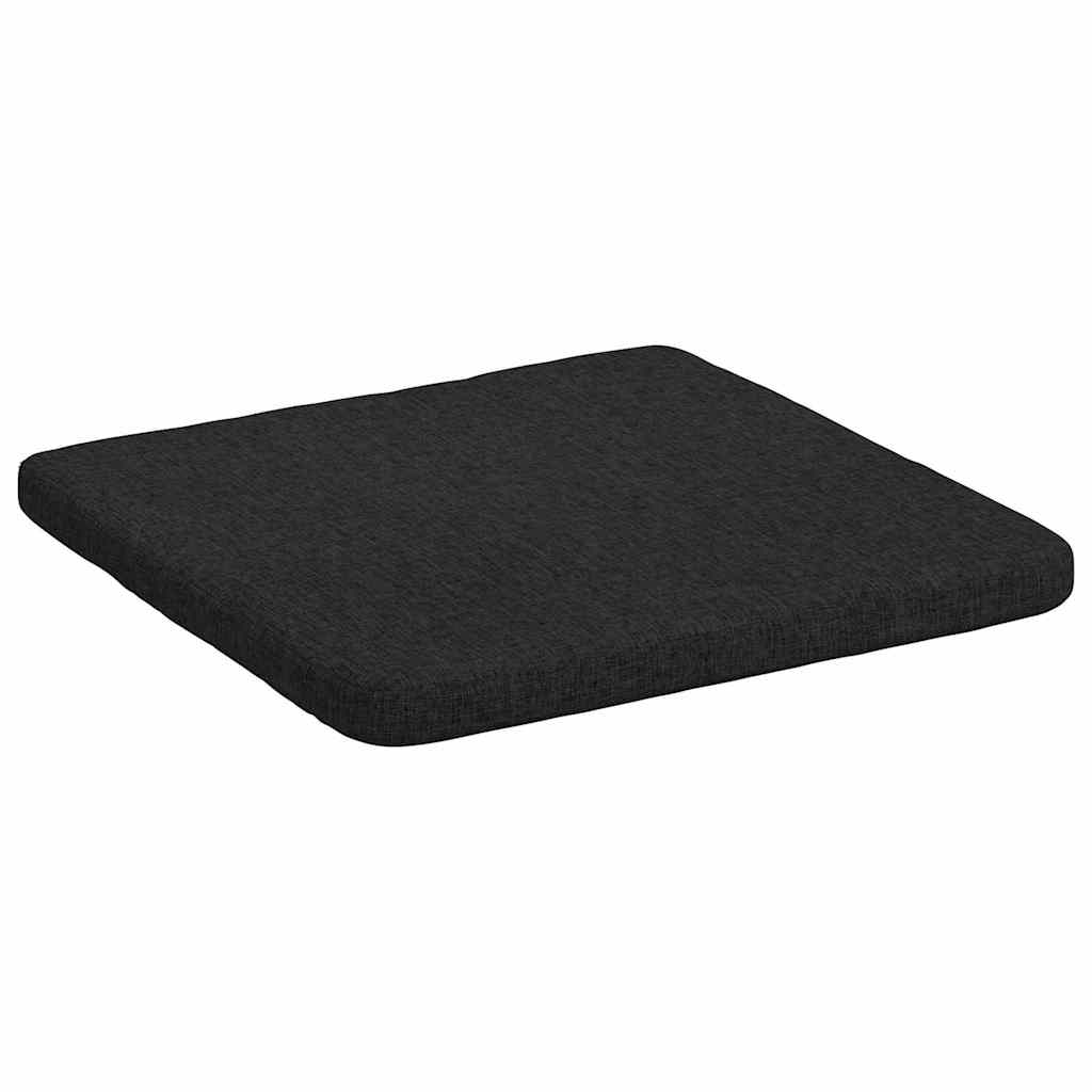 Cuscini per Seduta 4 pz Tessuto Nero 40 x 40 x 3 cm