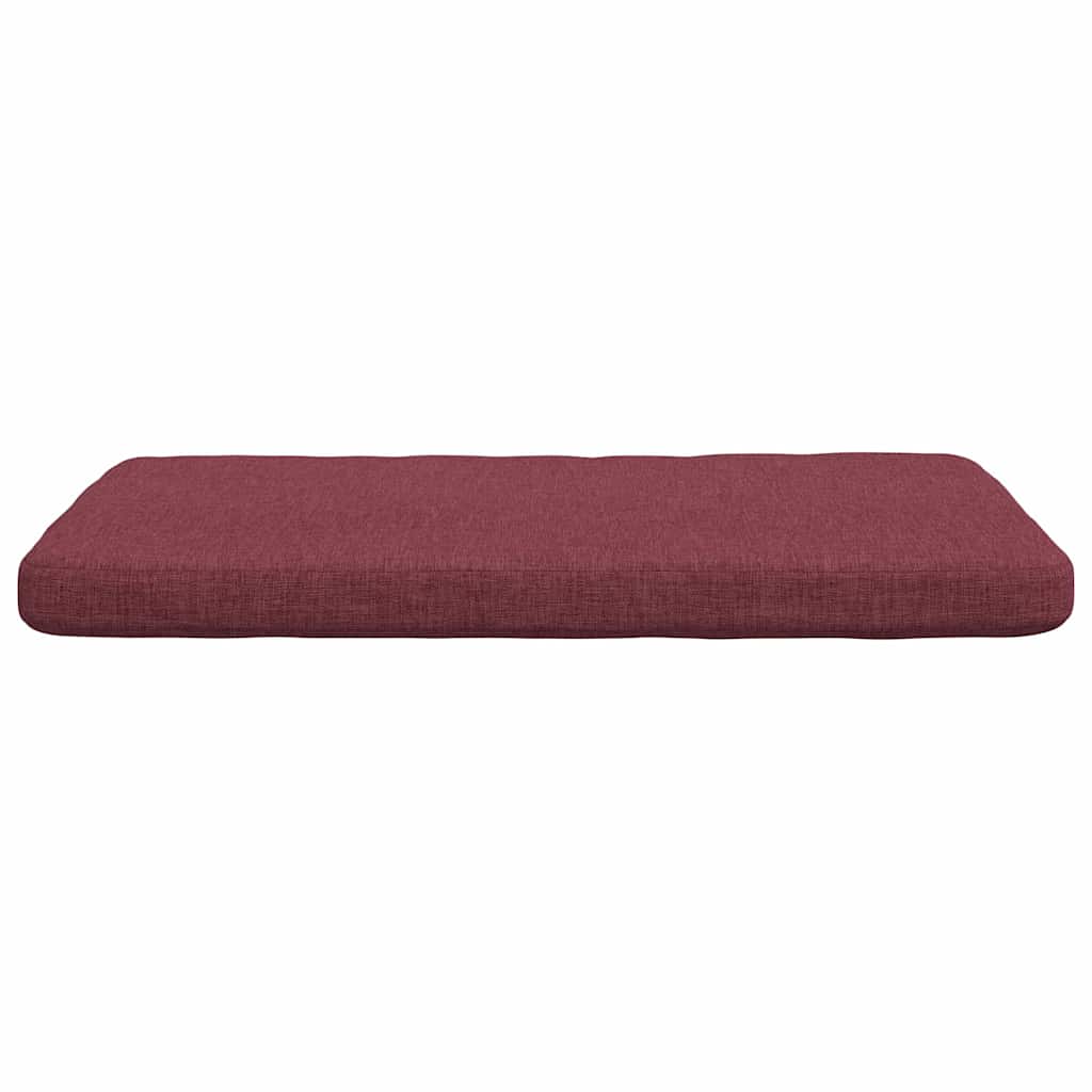 Cuscini per Seduta 4 pz Tessuto Rosso Vino 40 x 40 x 3 cm