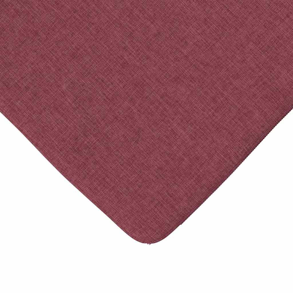 Cuscini per Seduta 4 pz Tessuto Rosso Vino 40 x 40 x 3 cm