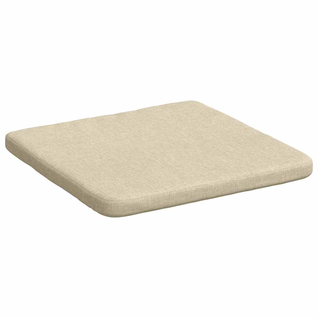 Cuscini per Seduta 4 pz Tessuto Crema 40 x 40 x 3 cm