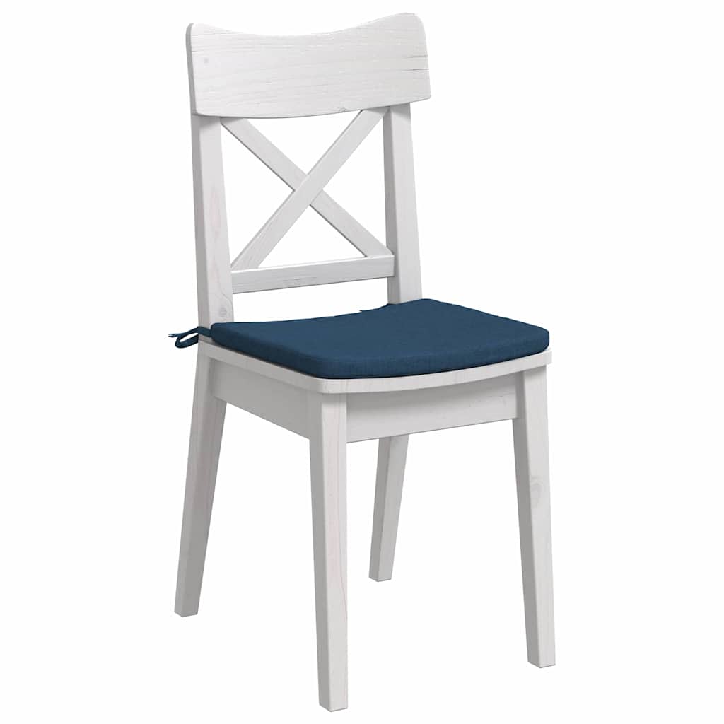 Cuscini per Seduta 4 pz Tessuto Blu 40 x 40 x 3 cm
