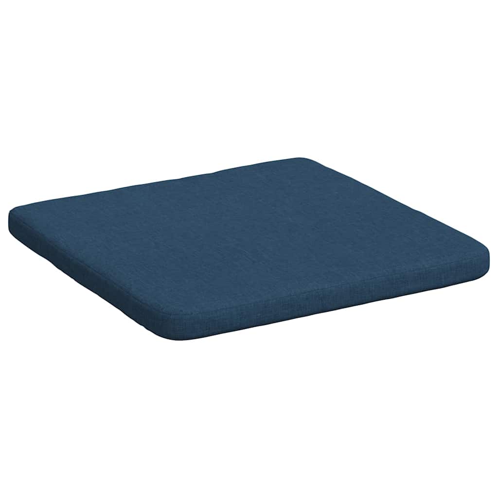 Cuscini per Seduta 4 pz Tessuto Blu 40 x 40 x 3 cm