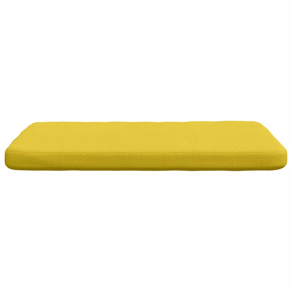 Cuscini per Seduta 4 pz Tessuto Giallo Chiaro 40 x 40 x 3 cm