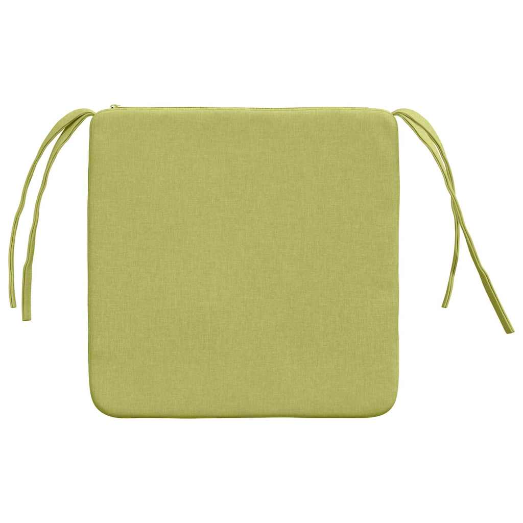 Cuscini per Seduta 4 pcs Verde chiaro 40 x 40 x 3 cm Tessuto