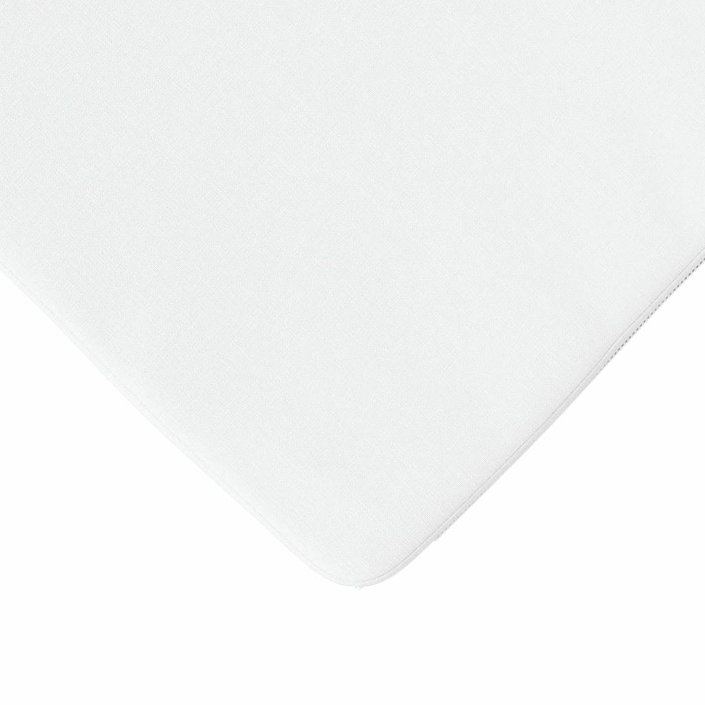 Cuscini per Seduta 4 pcs Bianco 40 x 40 x 3 cm Tessuto