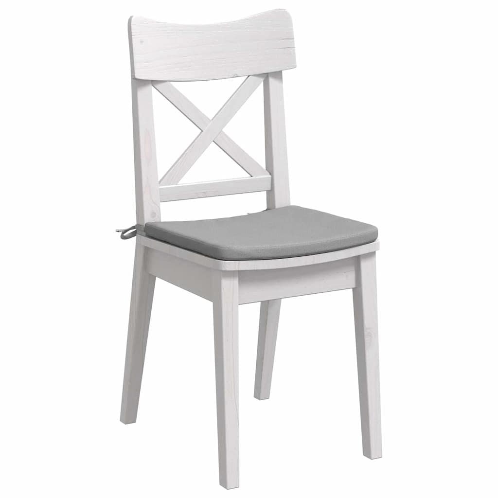 Cuscini per Seduta 4 pz Tessuto Grigio Nuvola 40 x 40 x 3 cm