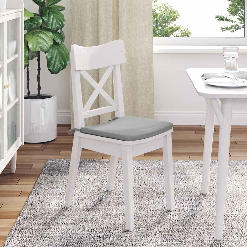 Cuscini per Seduta 4 pz Tessuto Grigio Nuvola 40 x 40 x 3 cm