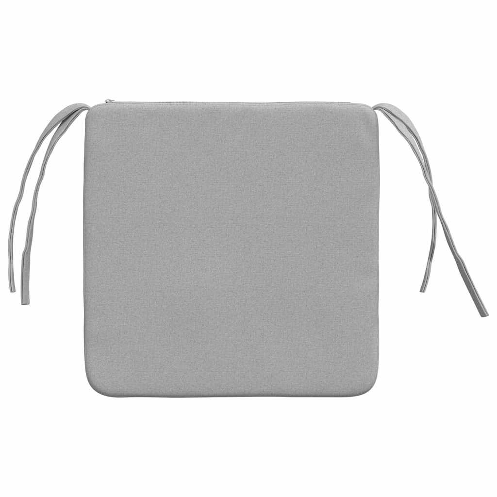 Cuscini per Seduta 4 pz Tessuto Grigio Nuvola 40 x 40 x 3 cm