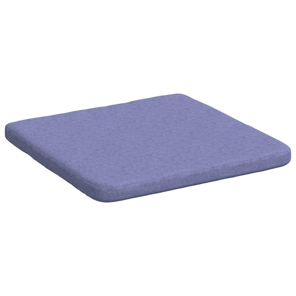 Cuscini per Seduta 4 pz Tessuto Blu jeans 40 x 40 x 3 cm